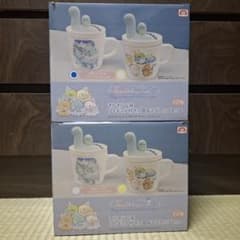 스미코구라시 반짝반짝 밤 피규어가 달린 작은 접시 & 머그컵 세트 콤프셋