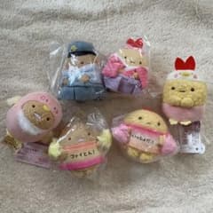 すみっコぐらし 限定　てのりぬいぐるみ 5点セット　検定　とんかつ　えびふらい すみっコぐらし 限定 てのりぬいぐるみ 5点セット 検定 とんかつ えび