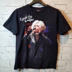 M相当実寸/国内ツアー】シンディ・ローパー Tシャツ◇S表記◇SHOOT黒