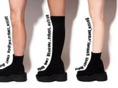 yellow shoes ブラックロングブーツのサムネイル