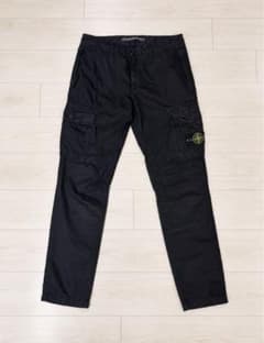 確実正規品　STONE ISLAND カーゴパンツ ブラック　Ｗ32