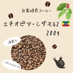 【自家焙煎コーヒー豆】エチオピア・シダモG2 200gのサムネイル