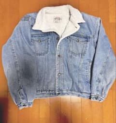 BUGLE BOY デニムボアジャケット 古着 XLのサムネイル