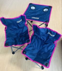 Coleman クラッシックチェア 青とピンク 2脚セット Coleman コールマン コンパクトチェア テーブルセット ネイビー/ピンク
