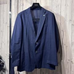 美品✨LARDINI ラルディーニ シアサッカー サマージャケット サイズ48 美品✨LARDINI ラルディーニ シアサッカー サマージャケット サイズ48