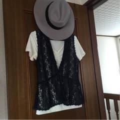 ♡ レースベスト ネイビー ♡のサムネイル