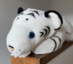 ホワイトタイガーぬいぐるみ 約56cm タイガー フワフワ 虎