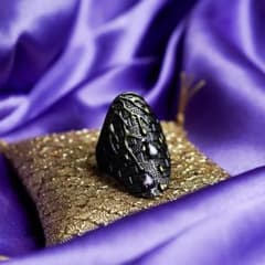 超特級呪物】深淵の黒盾 逆転の執行 霊験指輪 縁起物 曰く付き 呪物