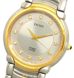 シチズン 腕時計 エクシード ユーロス 12Pダイヤ 訳有 中古品(56076