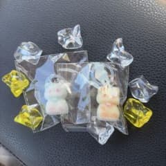 ふわふわ猫 キーホルダー 2個セット めじるしアクセサリー めじるしチャームのサムネイル