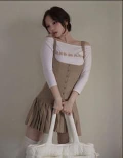 andmary Jade set mini dress タグ付き ベージュドレス アンドマリー jade set mini dress - メルカリ