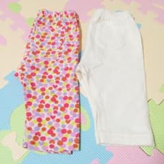 ユニクロ♡7分丈レギンス2枚セット 90のサムネイル