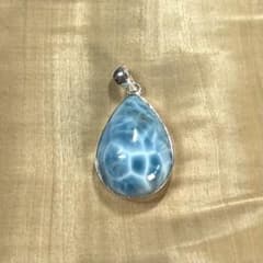 高品質 特大ラリマー ペンダント ネックレス silver925 4-20 - メルカリ