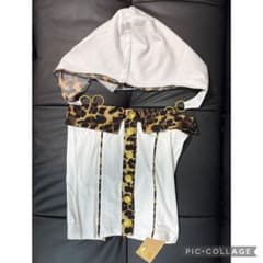 d.i.a 襟付き背中ガン開きヒョウ柄トップス d.i.a ヒョウ柄 背中ガン開き ベアトップ ホワイト F - メルカリ