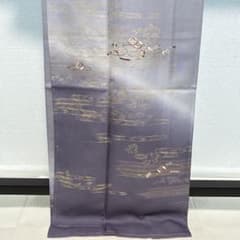 D716 訪問着 宝尽くし 刺繍 金彩 正絹 着物 袷 しつけ糸付き未使用極美