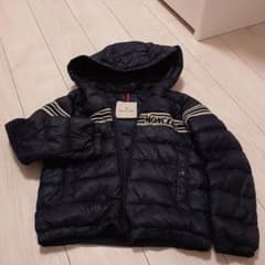 MONCLER ネイビー ダウンコート フード付き正規品伊勢丹購入140 - メルカリ