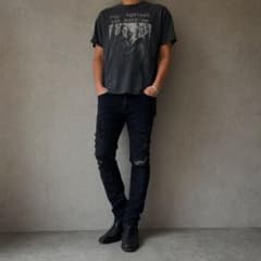 NUMBER (N)INE DENIM 音符グランジブラックスキニーデニム 50 - メルカリ