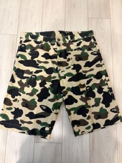 早い者勝ち A BATHING APE 初期1st カモ柄 ハーフパンツ XL - メルカリ