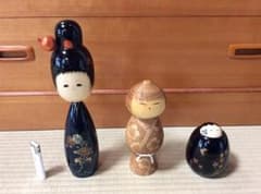 こけし 3点のサムネイル