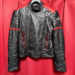 カフェレーサー セミ ダブル ライダース ジャケット レザー スーパーモンザ