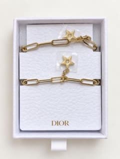 Dior ディオール ゴールド チェーン スターチャーム 星 ノベルティ　箱付きのサムネイル