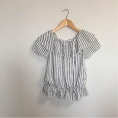 美品 ストライプオフショルトップスのサムネイル