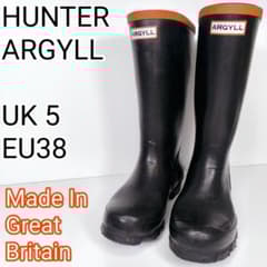 激レア✨　ハンター　ARGYLL　アーガイル　レインブーツ　長靴　UK5　英国製