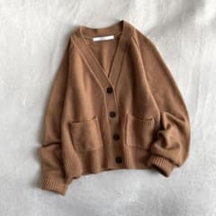 美品✨】FRAMeWORK ウールカシミヤ Vネックショートニットカーディガン