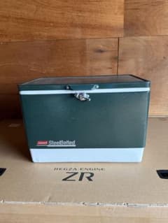 Coleman Steel Belted Cooler & High Stand