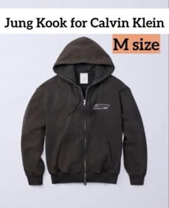Jung Kook Calvin Klein テリーリラックスフーディー M - メルカリ