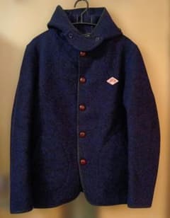 DANTON ネイビー フード付きウールジャケット42サイズ DANTON ネイビー フード付きウールジャケット42サイズ - メルカリ