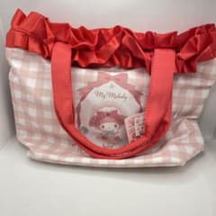 正規品 マイメロディ ハンドバッグ フリル ピンク 赤のサムネイル