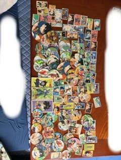 ドラゴンボールZ メンコ 大量セット　 入らなかったので写真２枚に分けてます。のサムネイル