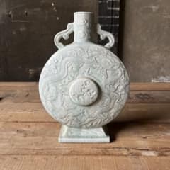 実家整理 古い青磁の花瓶 中国？ - メルカリ