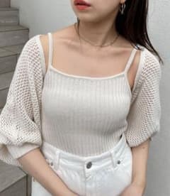 Chico メッシュボレロカーディガン＋リブキャミsetのサムネイル