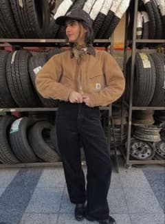 Carhartt deck jacket ショート丈 緑 デトロイト 菅田将暉 - メルカリ