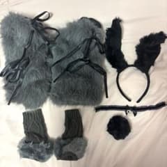 ハロウィン コスプレ セット うさぎ 黒うさぎ バニーのサムネイル
