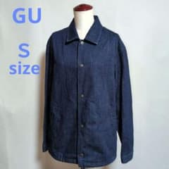GU 濃紺 デニムジャケット ボタン付き Ｓサイズ ジーユー
