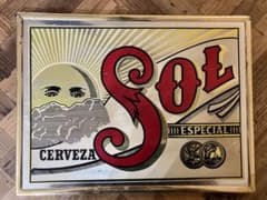 メキシコSol ソルビール　ヴィンテージサイン　パブミラーのサムネイル