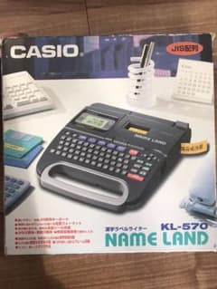 漢字ラベルライター　CASIO 名前シールのサムネイル