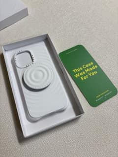 CASETiFY Ripple Case iPhone17 화이트 + 그립 포함