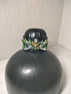 新体操　髪飾り　グリーンベースのサムネイル