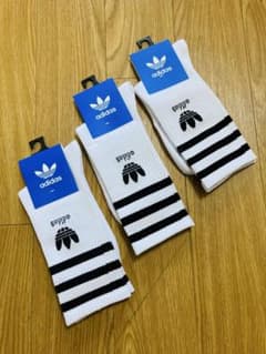 adidas ソックス 3足セット トレフォイルロゴ 22-36cm 男女兼用のサムネイル