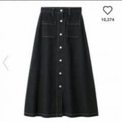 GU フロントボタン スカートのサムネイル