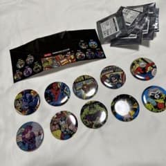 絶版 2019年製 marvel ヴィンテージ デザイン 缶バッジ コンプ 10