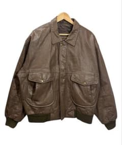 90s WILSON レザー　フライトジャケット　ブラウン　G-1 A-2
