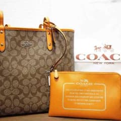 お値下げ中‼︎coach♡新品未使用ポーチ付きバッグのサムネイル