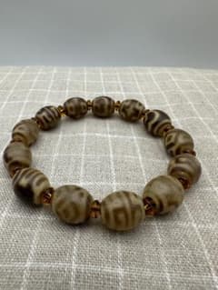 ☆ 超激レア☆ 天然 蔵伝 チベット 多宝天珠 古美術品 收藏品 古い油