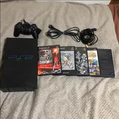 送料無料  PS2本体 ソフト７本オマケ付きのサムネイル