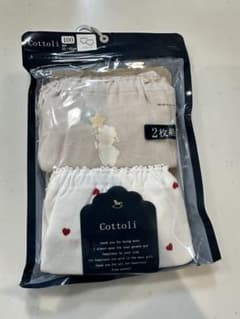 Cottoli 女の子用ショーツ 100cm 2枚セット　バースデイ　パンツのサムネイル